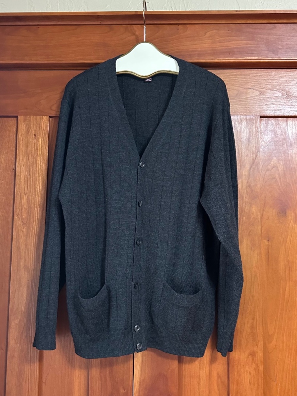 Nordstrom Men's Wool Gray Cardigan size L